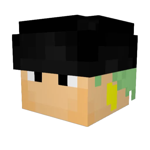 TheHenney Minecraft avatar head, 3D render