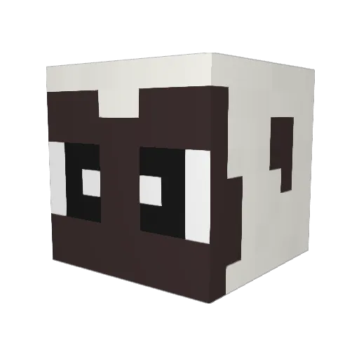 TheHexedHydra Minecraft avatar head, 3D render
