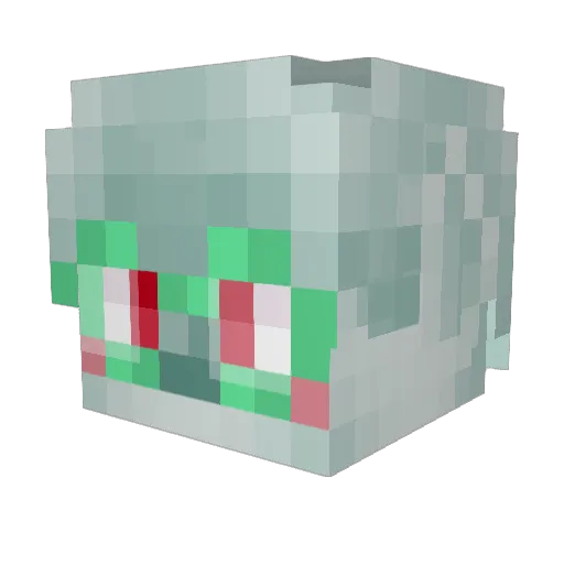 TheHiveFives Minecraft avatar head, 3D render