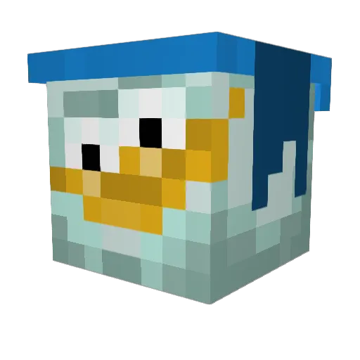 TheHoelnz Minecraft avatar head, 3D render