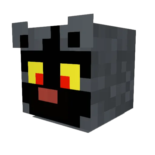 TheHoennPupper Minecraft avatar head, 3D render