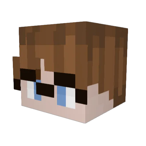 TheHoldyn Minecraft avatar head, 3D render