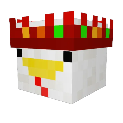 TheHolyChickn Minecraft avatar head, 3D render
