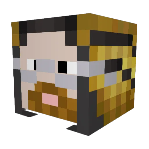 TheHolyGhost288 Minecraft avatar head, 3D render