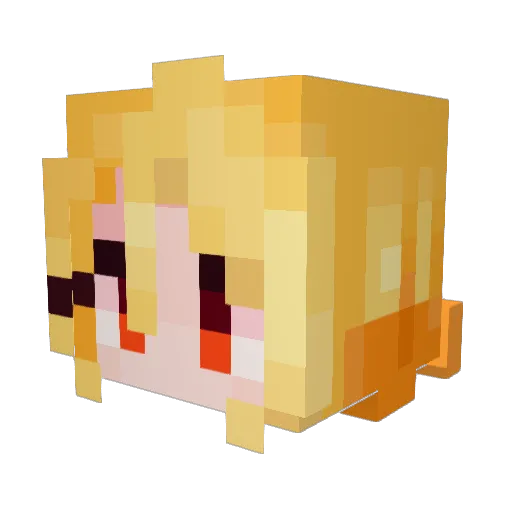 TheHolyPeanut8 Minecraft avatar head, 3D render