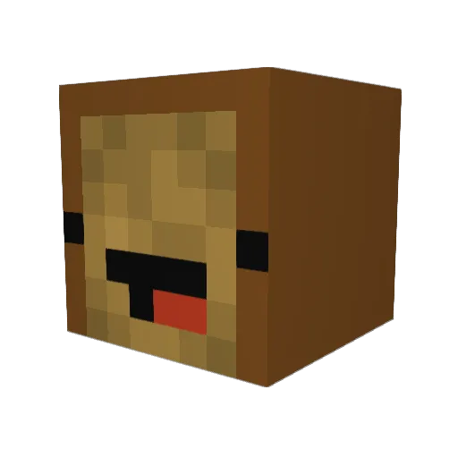 TheHolyToast Minecraft avatar head, 3D render
