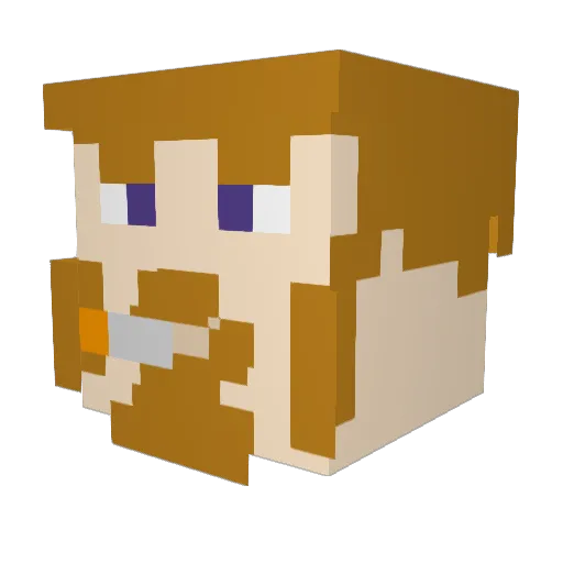 TheHomie1 Minecraft avatar head, 3D render