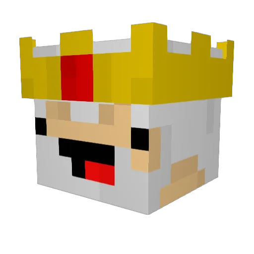 TheHommie Minecraft avatar head, 3D render
