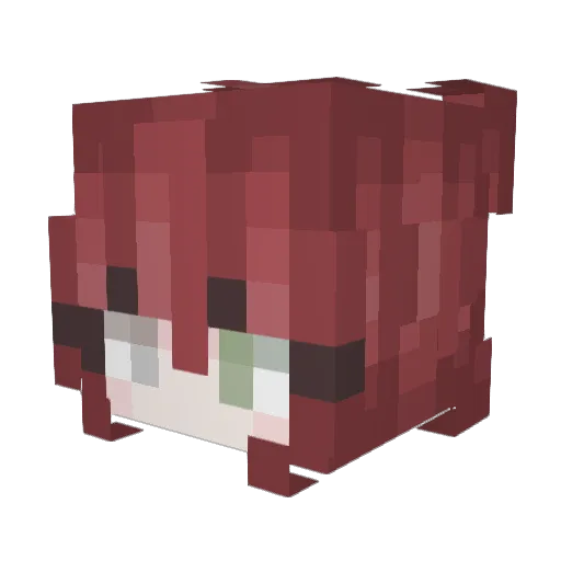 TheHoneyKat Minecraft avatar head, 3D render