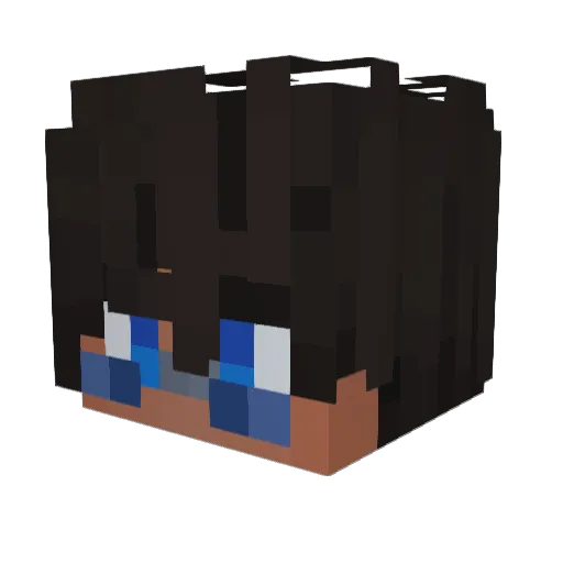 TheHonoredOneeee Minecraft avatar head, 3D render