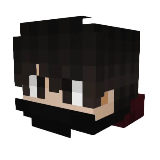 TheHoodedGamer21 Minecraft avatar head, 3D render