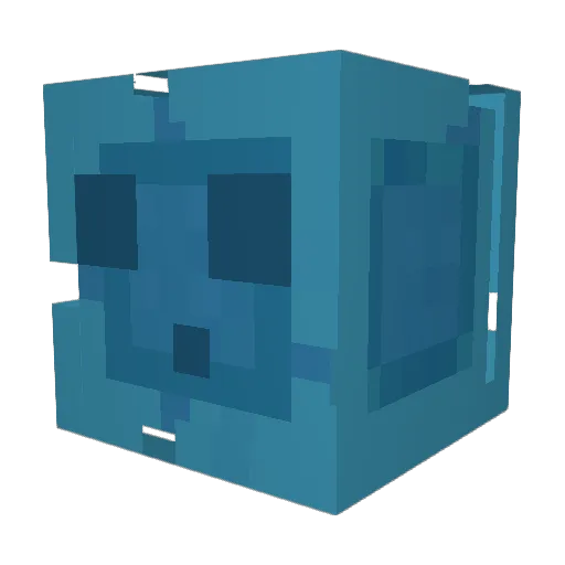 TheHoodedSlime Minecraft avatar head, 3D render