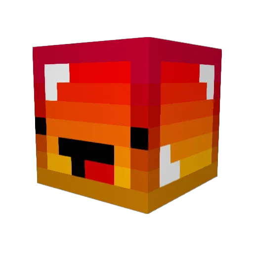 TheHookItself Minecraft avatar head, 3D render