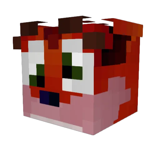 TheHotPriest Minecraft avatar head, 3D render
