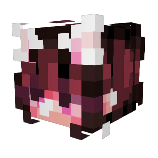 TheHrly Minecraft avatar head, 3D render