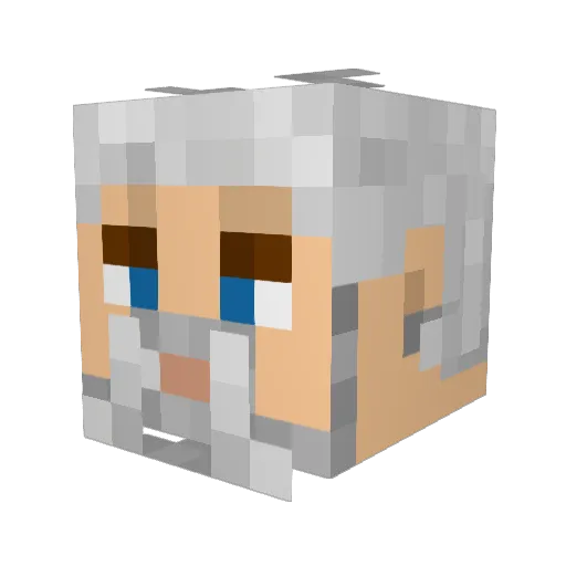 TheHullu Minecraft avatar head, 3D render