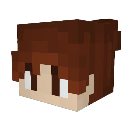TheHumanOcelot Minecraft avatar head, 3D render