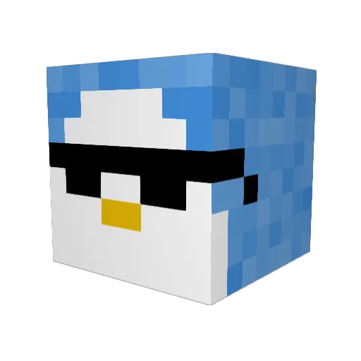 TheHunchIsBack Minecraft avatar head, 3D render