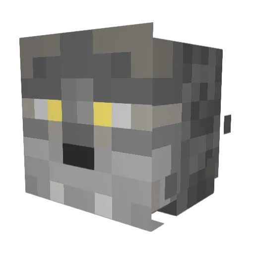 TheHunt29 Minecraft avatar head, 3D render
