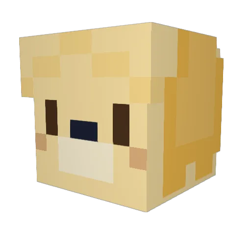 TheHuntingOwl Minecraft avatar head, 3D render