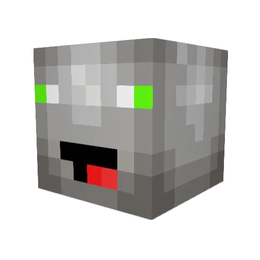 TheHusler Minecraft avatar head, 3D render