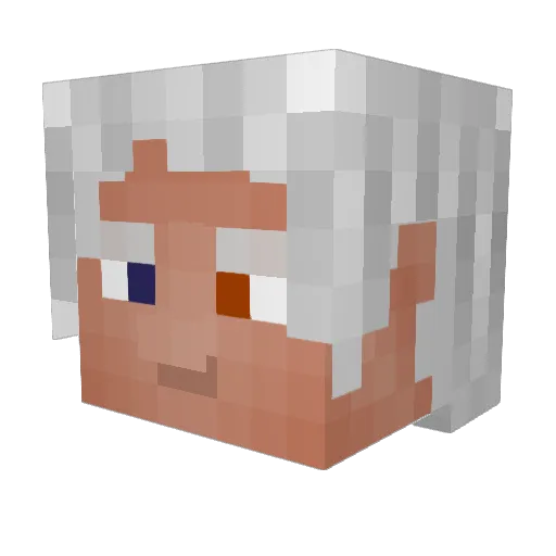 TheHutilus Minecraft avatar head, 3D render