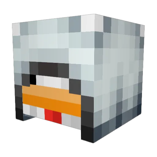 TheHypeHess Minecraft avatar head, 3D render