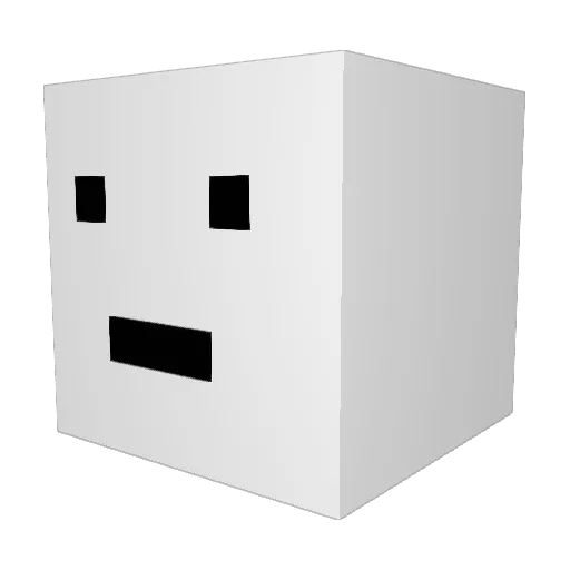 TheHyunimal Minecraft avatar head, 3D render