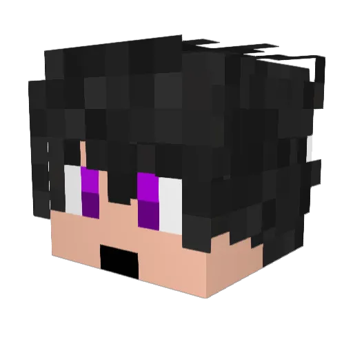 TheIceBalls Minecraft avatar head, 3D render