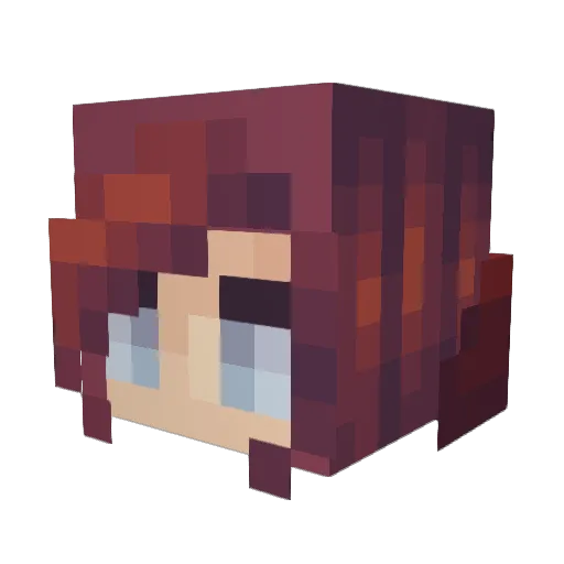 TheIce_Queen Minecraft avatar head, 3D render