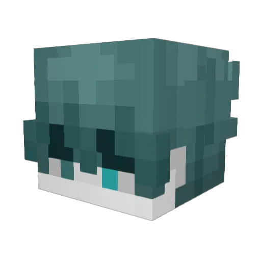 TheIdol Minecraft avatar head, 3D render