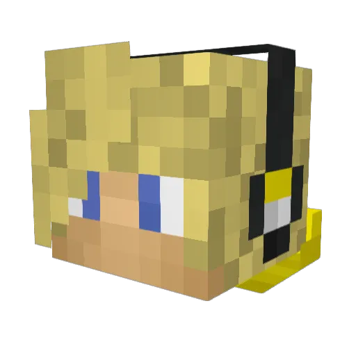 TheIlann74 Minecraft avatar head, 3D render