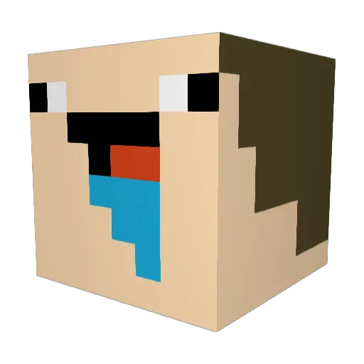 TheImFranMC Minecraft avatar head, 3D render