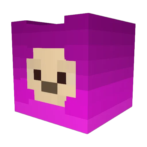 TheIncider Minecraft avatar head, 3D render