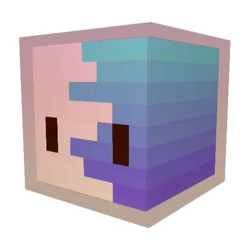 TheIndefix__ Minecraft avatar head, 3D render