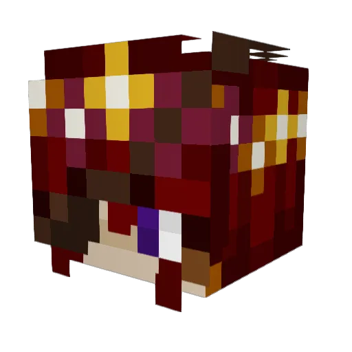 TheInkBin Minecraft avatar head, 3D render