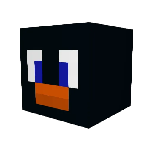 TheIrdox Minecraft avatar head, 3D render