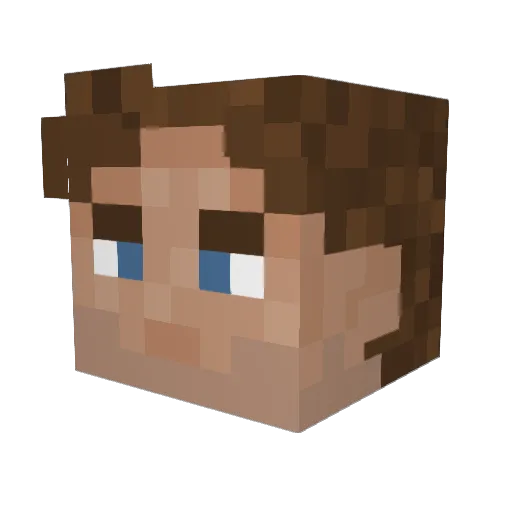 TheIrishBull Minecraft avatar head, 3D render