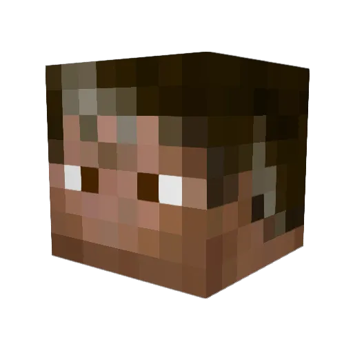 TheIronGabel Minecraft avatar head, 3D render