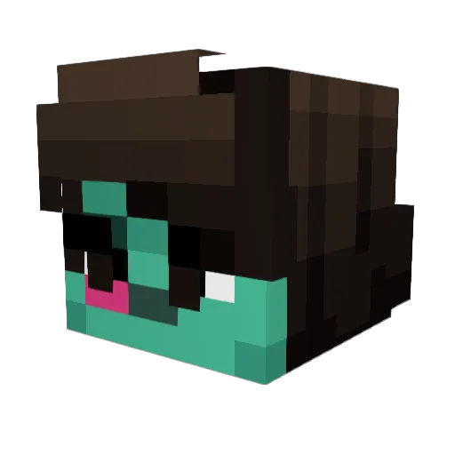 TheIronGaming Minecraft avatar head, 3D render