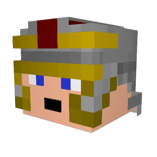 TheIronLegion Minecraft avatar head, 3D render