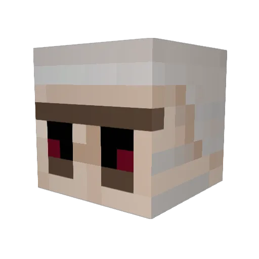 TheIronNugget Minecraft avatar head, 3D render
