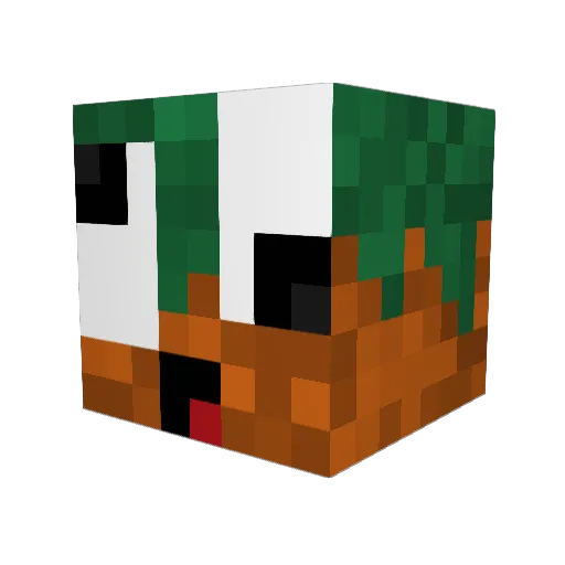 TheItalian_Noob Minecraft avatar head, 3D render