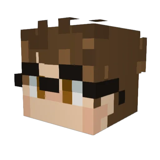 TheItarican Minecraft avatar head, 3D render