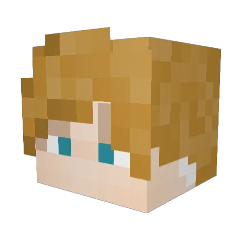 TheJNeighbor Minecraft avatar head, 3D render