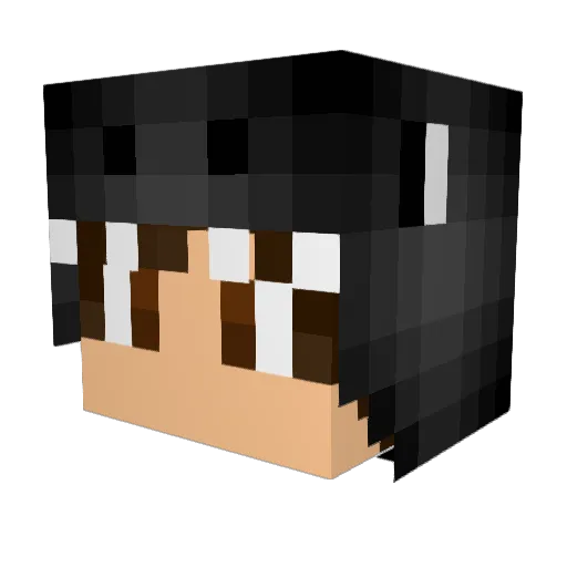 TheJPat Minecraft avatar head, 3D render