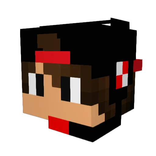 TheJaSuZ Minecraft avatar head, 3D render