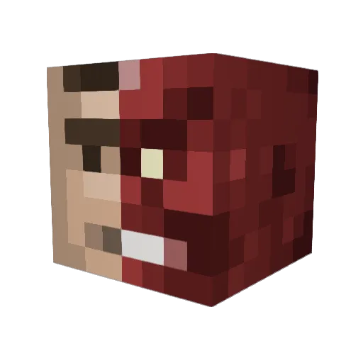 TheJackB123 Minecraft avatar head, 3D render