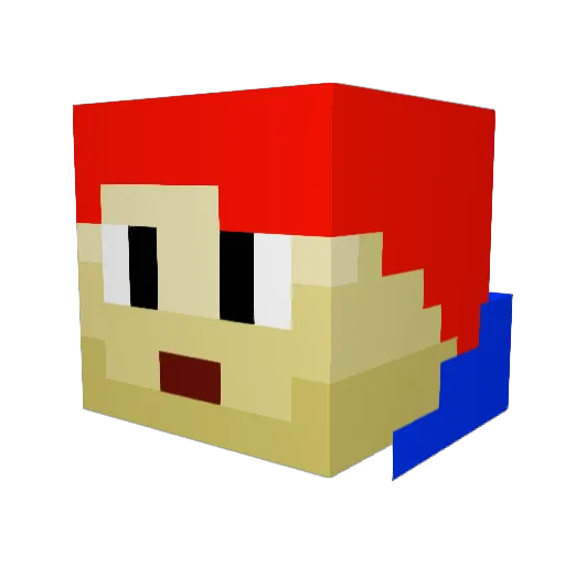 TheJaguarMaster Minecraft avatar head, 3D render