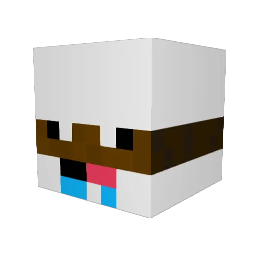 TheJakester13 Minecraft avatar head, 3D render